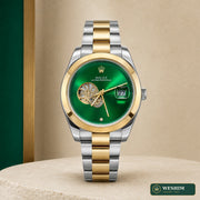 Rolex Datejust Open Heart – Bicolore, cadran vert (configuration custom)