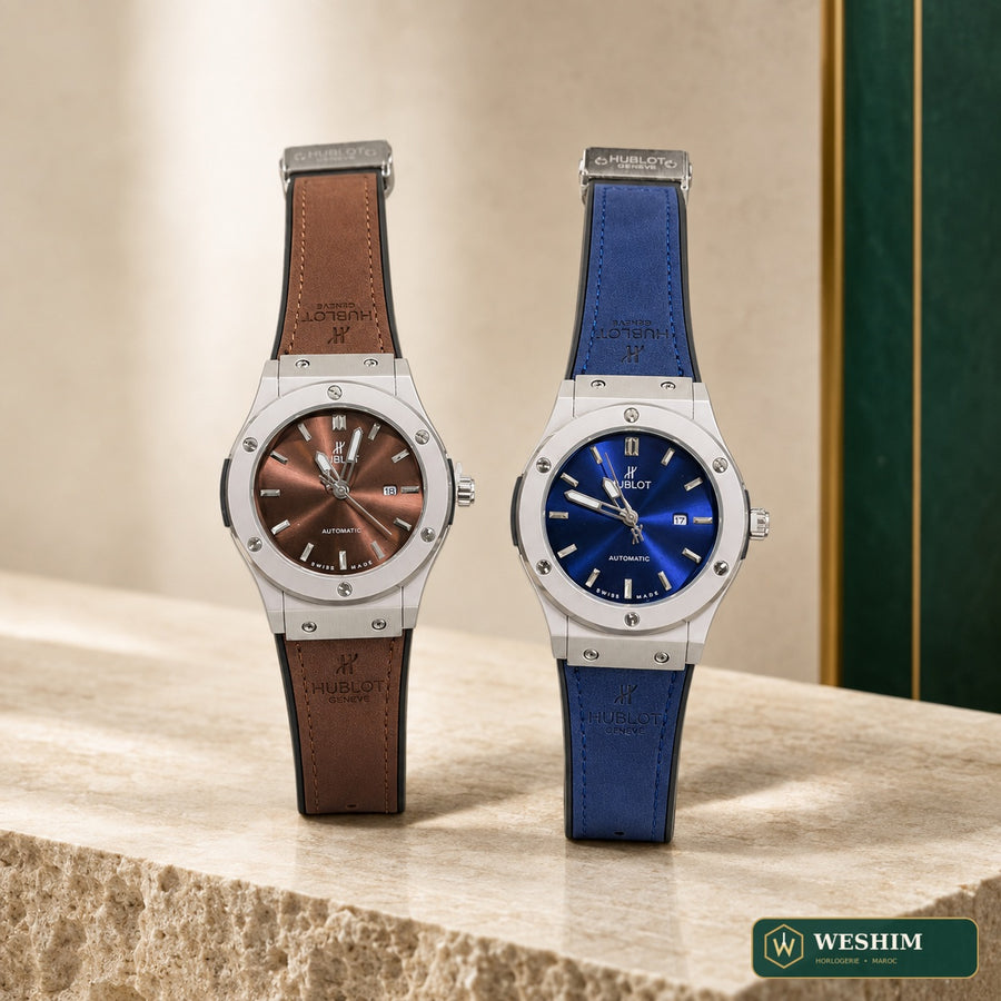 Hublot Classic Fusion Automatique – Duo de coloris brun et bleu