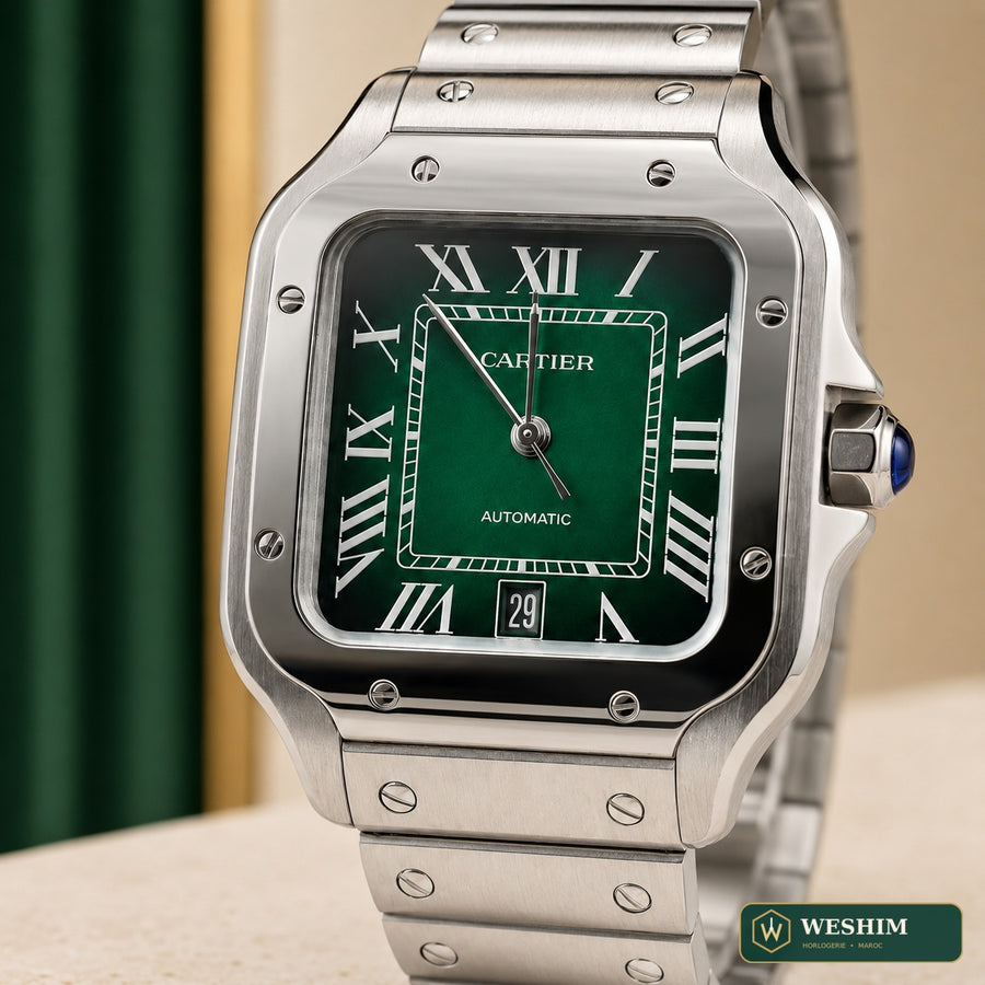 Cartier Santos de Cartier – Grand Modèle, cadran vert