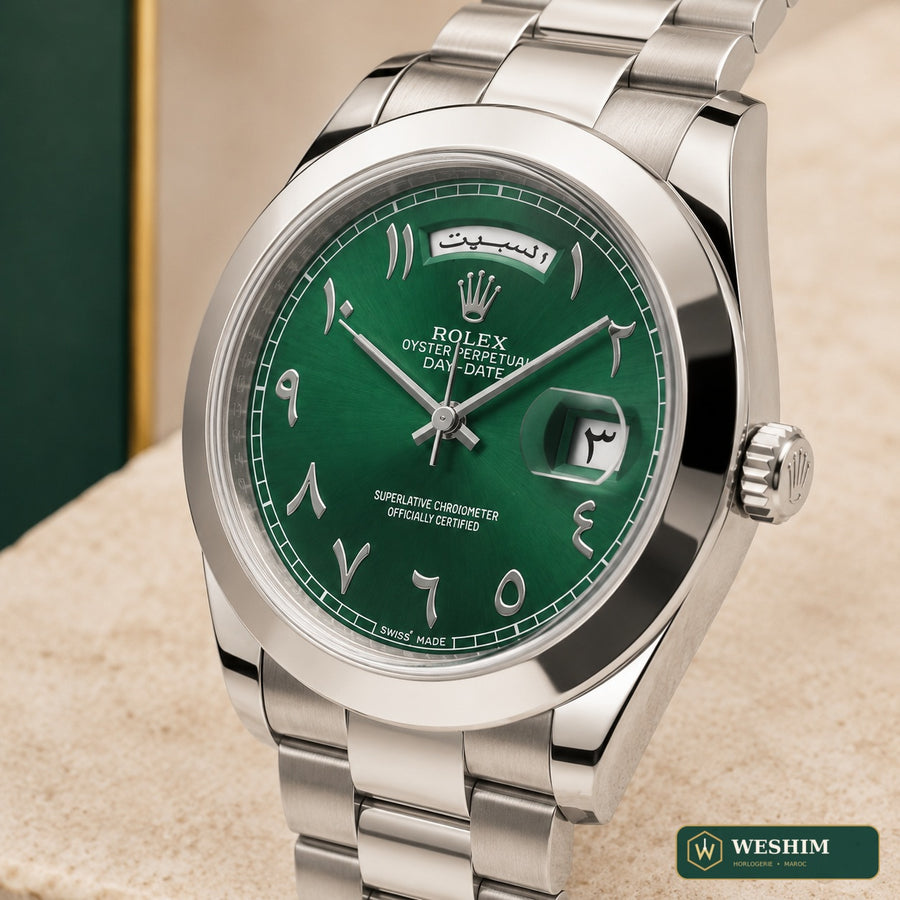 Rolex Day-Date – Cadran vert arabe
