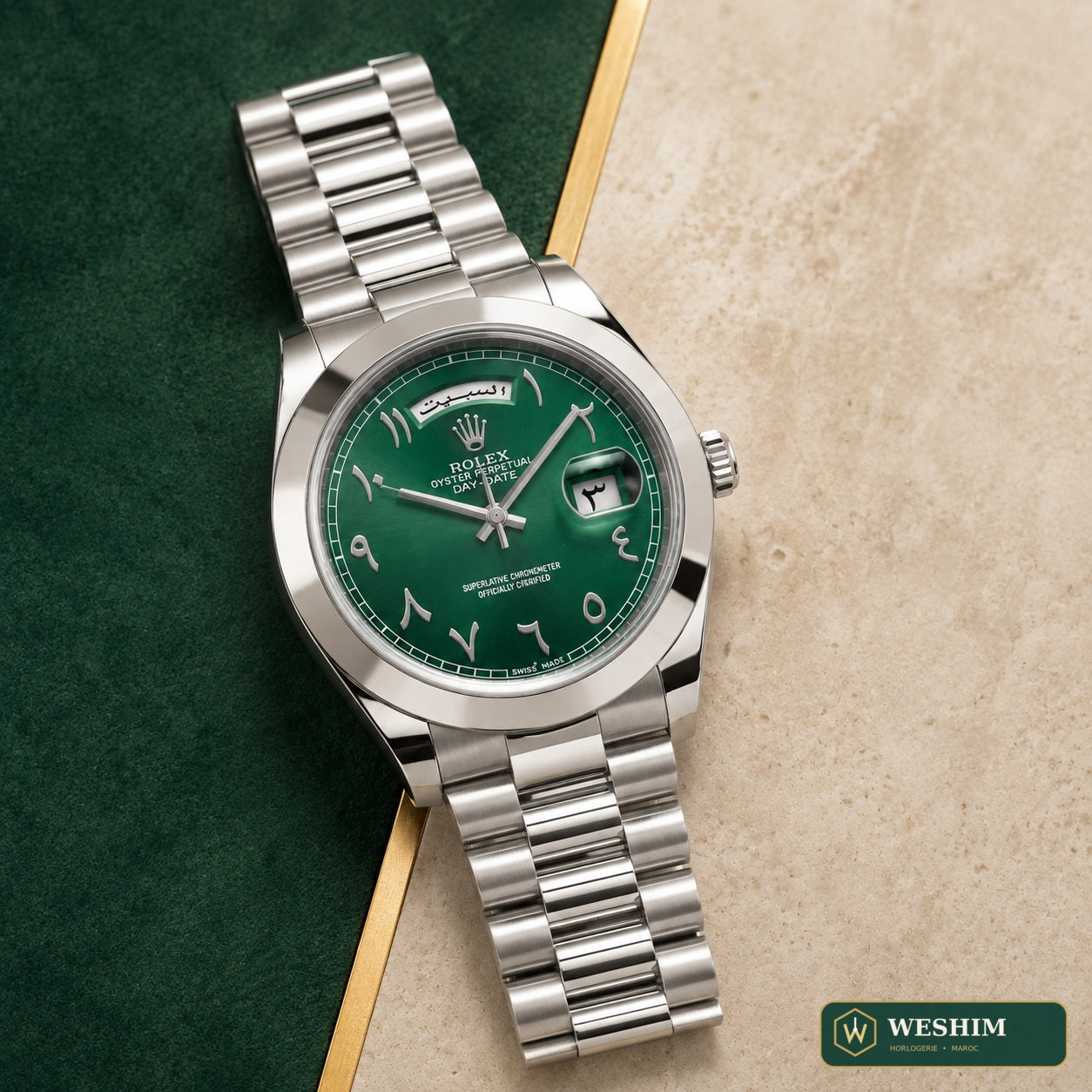 Rolex Day-Date – Cadran vert arabe