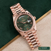 Rolex Day-Date 40 Everose – Cadran vert olive